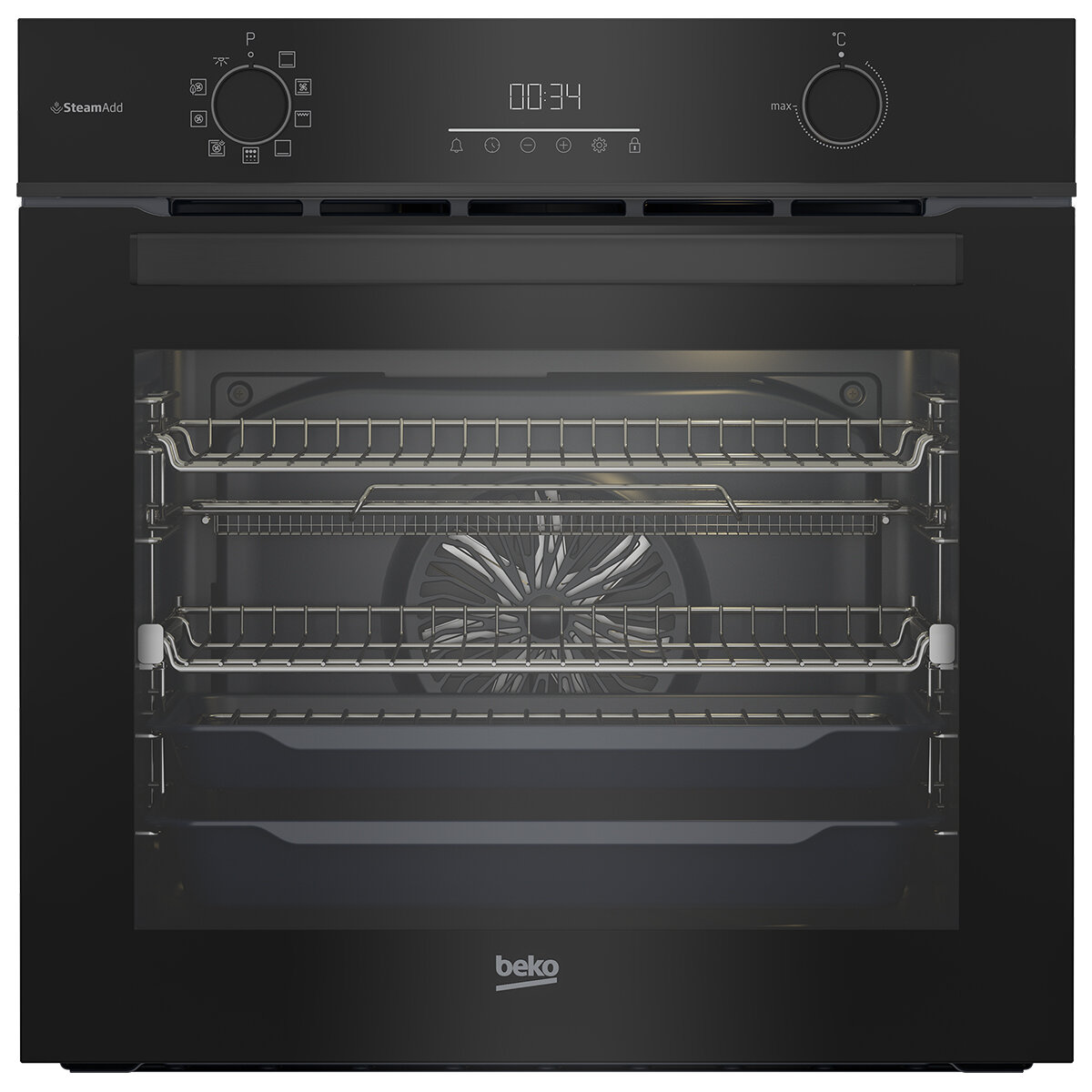 Beko 60cm Multifunction Oven with SteamAdd and Airfry BBO6851MDX hero image
