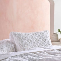Linen House Somers White 50x75cm Pair Pillow Sham 01901D705 hero image