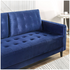 Zinus 3 Seater Sofa Mid-Century Velvet Couch Benton - Navy Blue AU-USSBTF-3NV image NaN