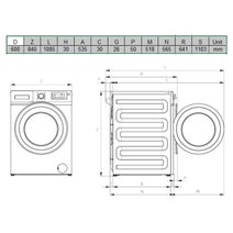 Beko 8kg Front Load Washing Machine WMY8046LB2 hero image