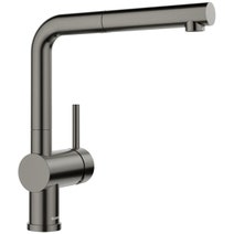 Blanco LINUS-S Pull Out Mixer Tap Satin Dark Steel 527734 | Appliances ...