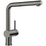 Blanco LINUS-S Pull Out Mixer Tap Satin Dark Steel 527734 hero image