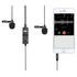 BOYA BY-M1DM Dual Lavalier Microphone for Smartphones & DSLR 500305 image NaN