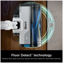 Shark PowerPro Reveal Cordless Stick Vacuum White-Blue IZ381H hero image