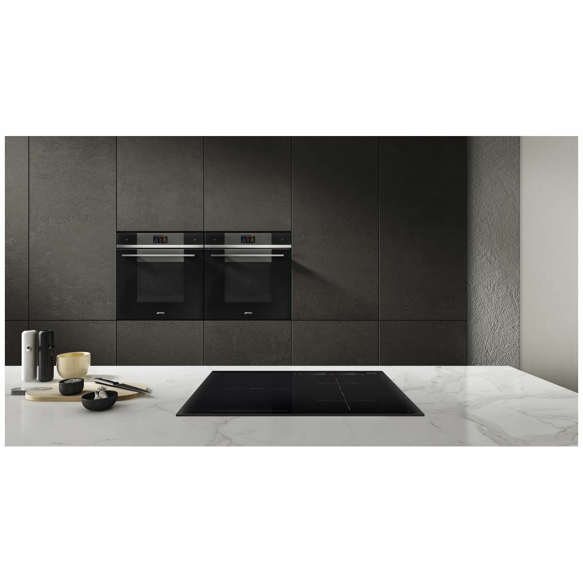 Smeg 70cm Classic 4 Zone Induction Cooktop With 1 Bridgeable Zone SI1M7743B hero image