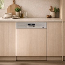 Omega 60cm Semi-Integrated Dishwasher Stainless Steel ODWIS6015X hero image