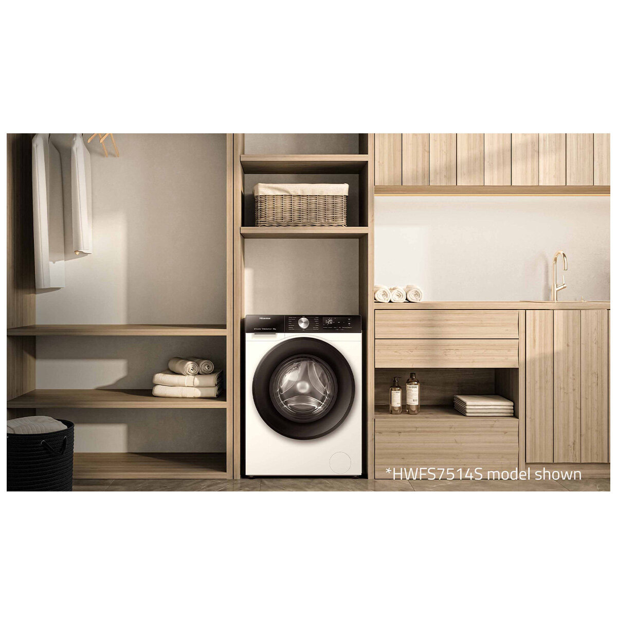 Hisense 7.5kg Series 3 Front Load Washing Machine HWFS7514S hero image