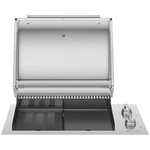 Smeg 90cm Universale 2 Burner Electric BBQ with Stainless Steel Lid BBQE90XAU hero image