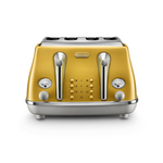 DeLonghi Icona Capitals Four Slice Toaster New York Yellow CTOC4003Y hero image