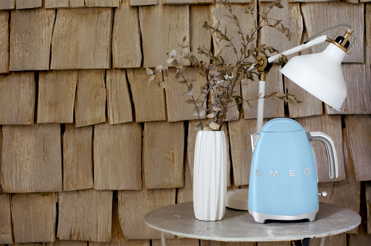 Smeg 50s Retro Style Electric Aesthetic Kettle Pastel Blue
