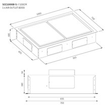 Schweigen Silent Cassette Rangehood 100cm Black with Isodrive SE3200 Motor PKSCC1000B-SE hero image