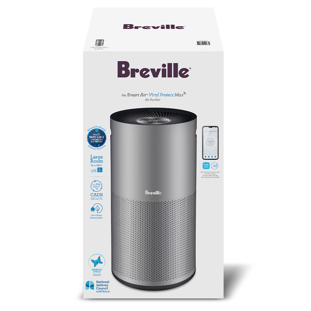 Breville the Smart Air Viral Protect Max Air Purifier LAP608TTM hero image