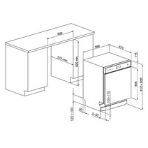 Smeg Diamond Series Built Under Dishwasher Black DWAU615DB3 hero image