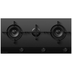 Fisher & Paykel Series 9 90cm Three Burner LPG Gas Cooktop Black Glass CG903DLPGB4 hero image