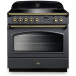 Falcon 90cm Classic FX Induction Freestanding Oven/Stove Slate and Brass CLA90FXEISL-BR hero image