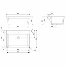 Turner Hastings Ravine 66 x 51 Fine Fireclay Inset Sink 7411 hero image