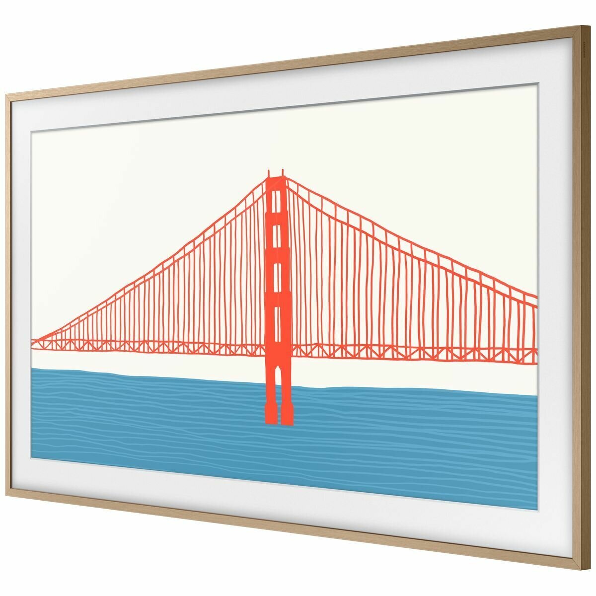 Samsung Customisable Modern Frame For 43 Inch Frame TV Teak VG-SCFA43TKBRU hero image