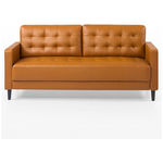 Zinus Benton Mid-Century Faux Leather Sofa 3 Seater - Cognac AU-USSBTF-3CL hero image