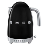 Smeg 50s Retro Style Temperature Control Electric Kettle Black KLF04BLAU hero image