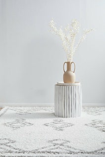 Rug Culture Casablanca Medium White & Silver Rug 230X160CM - CBA-TEM-WHT-230X160 hero image