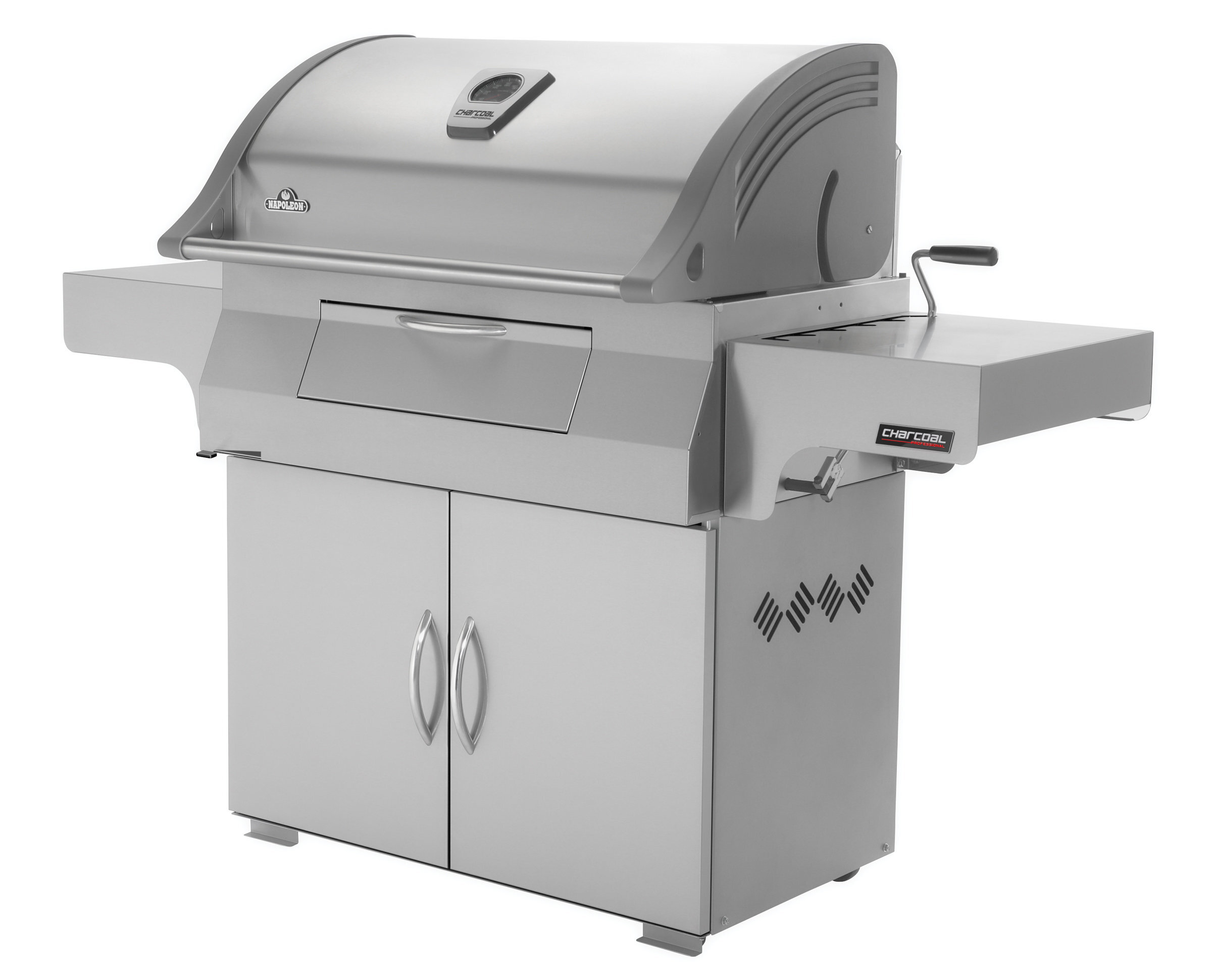 Napoleon PRO605CSS Professional Charcoal Fuel Freestanding BBQ