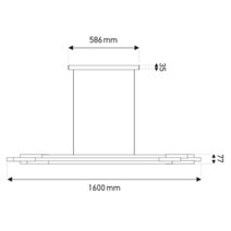 DCW Editions Org Horizontal Pendant Light - 1600mm ORGPH1600 hero image
