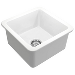Turner Hastings Cuisine 46 x 46 Fine Fireclay Single Bowl Sink Matte White CU463FS-MW hero image