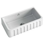 Abey Chambord Louis Large Single Bowl Fireclay Sink LOUIS-2W hero image
