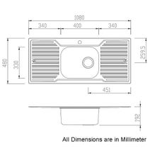 Oliveri DZ133 Diaz Single Bowl Double Drainer Topmount Sink hero image