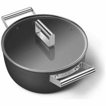 Smeg Three Piece Cookware Set Matte Black CK3PCBLM hero image