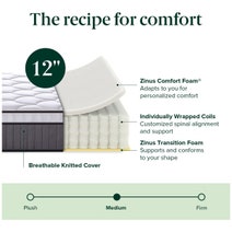 Zinus Queen Mattress Support iCoil Pocket Spring Eurotop AU-MSSBOPZC-12Q hero image