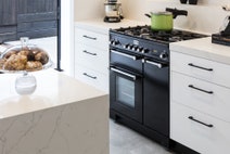Falcon 90cm Kitchener Freestanding Dual Fuel Oven/Stove Black and Chrome KCH90DFFBL-CH hero image