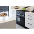 Falcon 90cm Kitchener Freestanding Dual Fuel Oven/Stove Black and Chrome KCH90DFFBL-CH  image NaN