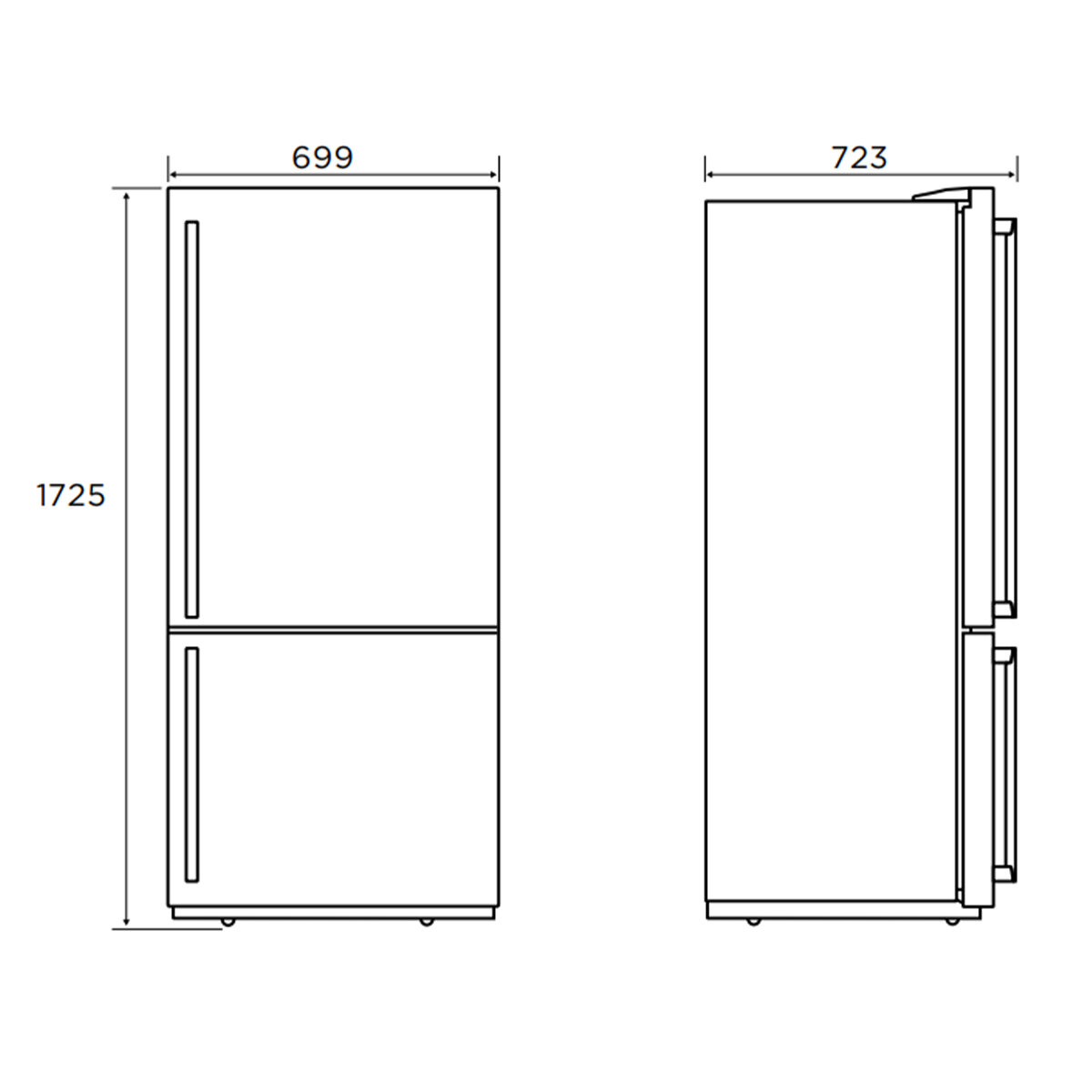 Westinghouse 425L Bottom Mount Fridge Silver WBE4302ACR image 5