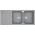 Franke Urban Double Bowl Topmount/Flush Mount Sink with Left Hand Drainer - Grey UBG621SGLHD image NaN