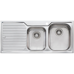 Oliveri DZ112 Diaz 1 and 3/4 Bowl Left Hand Drainer Topmount Sink hero image