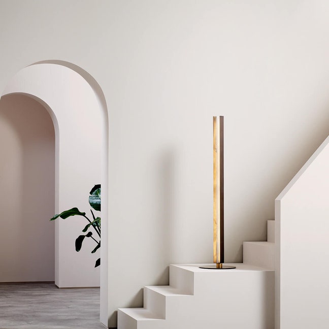 CTO Lighting Artes Floor Light - Satin Brass ARTFLOSBHA | Appliances Online