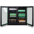 Husky 173L Eco Double Door Back Bar Drinks Chiller Black C2HECO840BKAU image NaN