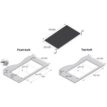 ASKO 80cm 4 Zone Bridge Induction Cooktop - Black HI2842FBG1 hero image