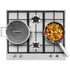 Smeg 60cm Classic Stainless Steel Gas Cooktop PX364LAU image NaN