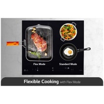 LG 60cm Series 7 Induction Cooktop 4 Cooking Zones including 1 Flexi BCI607T4BG hero image