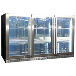 Schmick 399L Under Bench Stainless Heated Glass Fridge SK386-HD hero image