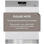 Omega 60cm Semi-Integrated Dishwasher Stainless Steel ODWIS6015X hero image