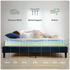 Zinus Queen 25cm Cool Plush Memory Foam Cooling Mattress AU-MFGNCA-10Q image NaN