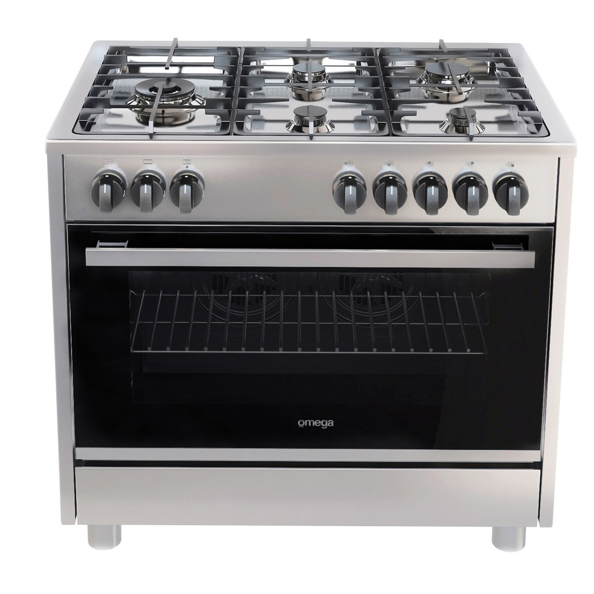 Omega OF914FX 90cm Freestanding Dual Fuel Oven Stove