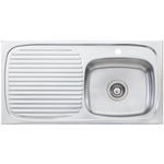 Oliveri UF02 Ultraform Single Bowl Left Hand Drainer Topmount Sink hero image