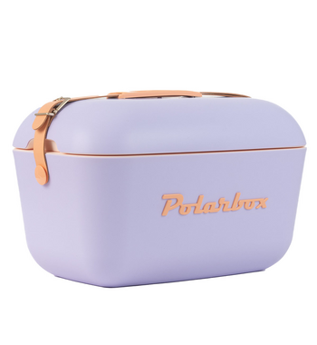 Polarbox Pop 12L Cooler Lilac with Sorbet Logo and Strap PLBP12LS