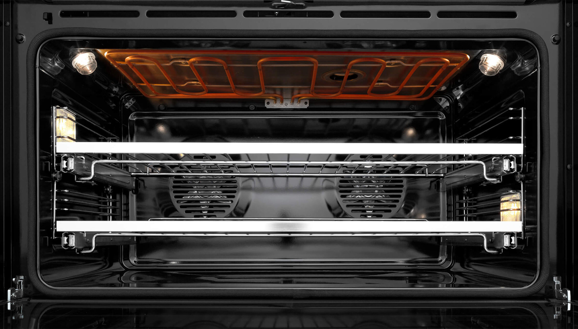 Fisher & Paykel Series 9 90cm Classic Style Freestanding Dual Fuel Pyrolytic Cooker Black OR90SCG6B1 hero image
