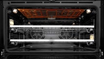 Fisher & Paykel 90cm Series 9 Classic Style Freestanding Dual Fuel Pyrolytic Oven Black OR90SCG6B1 hero image