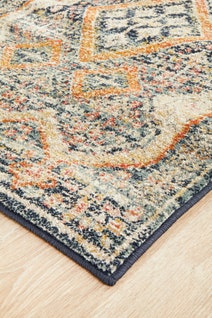 Rug Culture Legacy Extra Large Multi-coloured Rug 500X80CM - LEG-863-NAVY-500X80 hero image